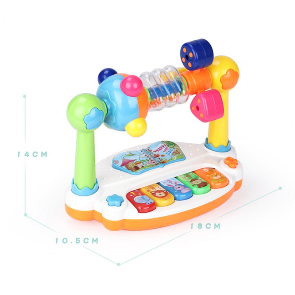 Rotating Music Piano with Light Sound