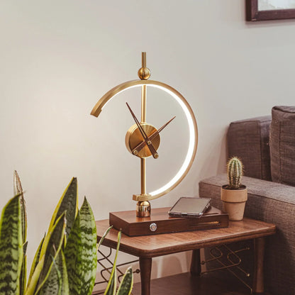 Khonsu Clock Lamp with Wireless Charging