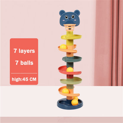 Rolling Ball Pile Tower Early Educational Toy