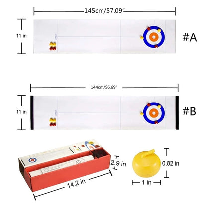 Foldable Table Tabletop Curling Game