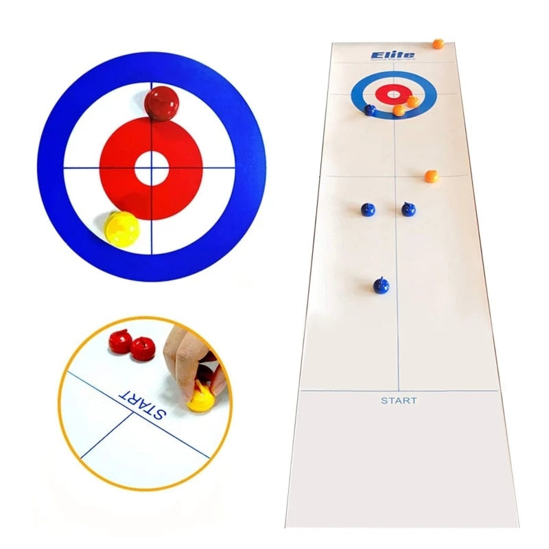 Foldable Table Tabletop Curling Game