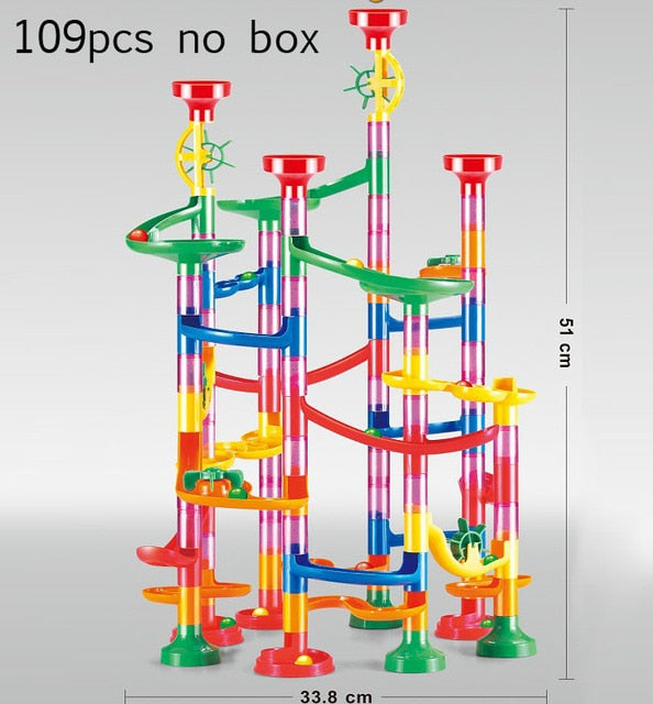 Marble Run Building Blocks Toy