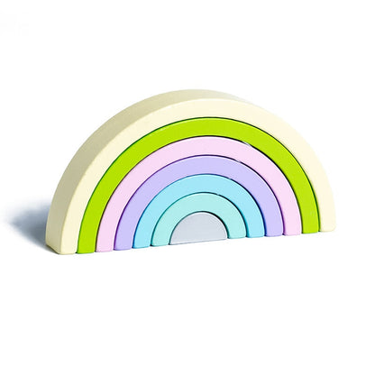 Bridge Rainbow Peg Wooden Toys