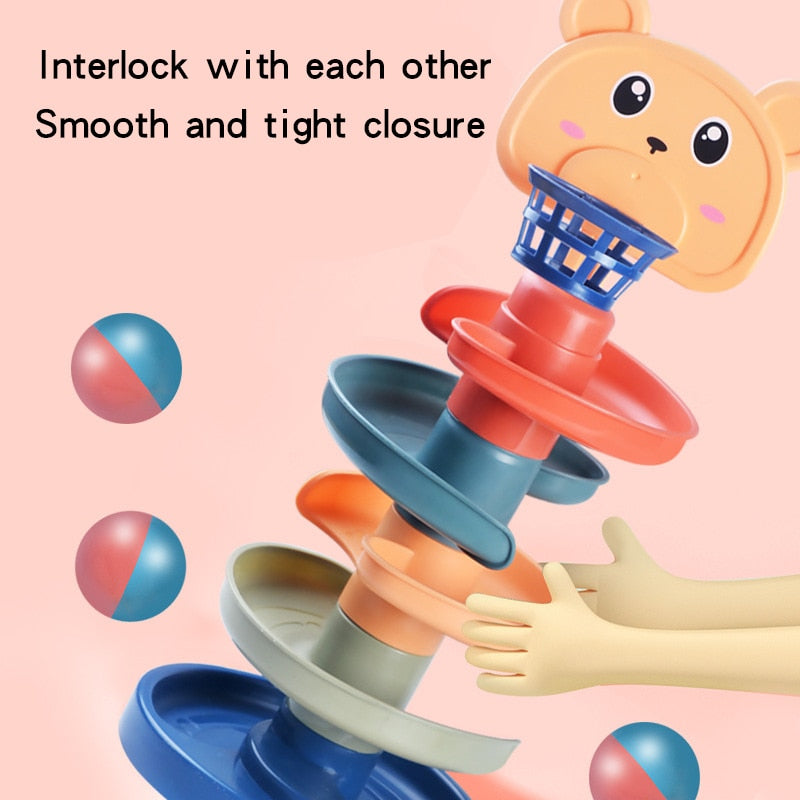 Rolling Ball Pile Tower Early Educational Toy