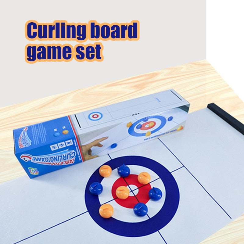 Foldable Table Tabletop Curling Game