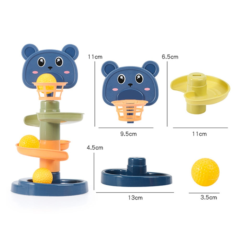 Rolling Ball Pile Tower Early Educational Toy