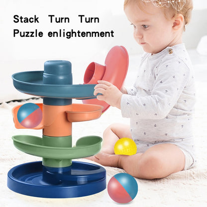 Rolling Ball Pile Tower Early Educational Toy