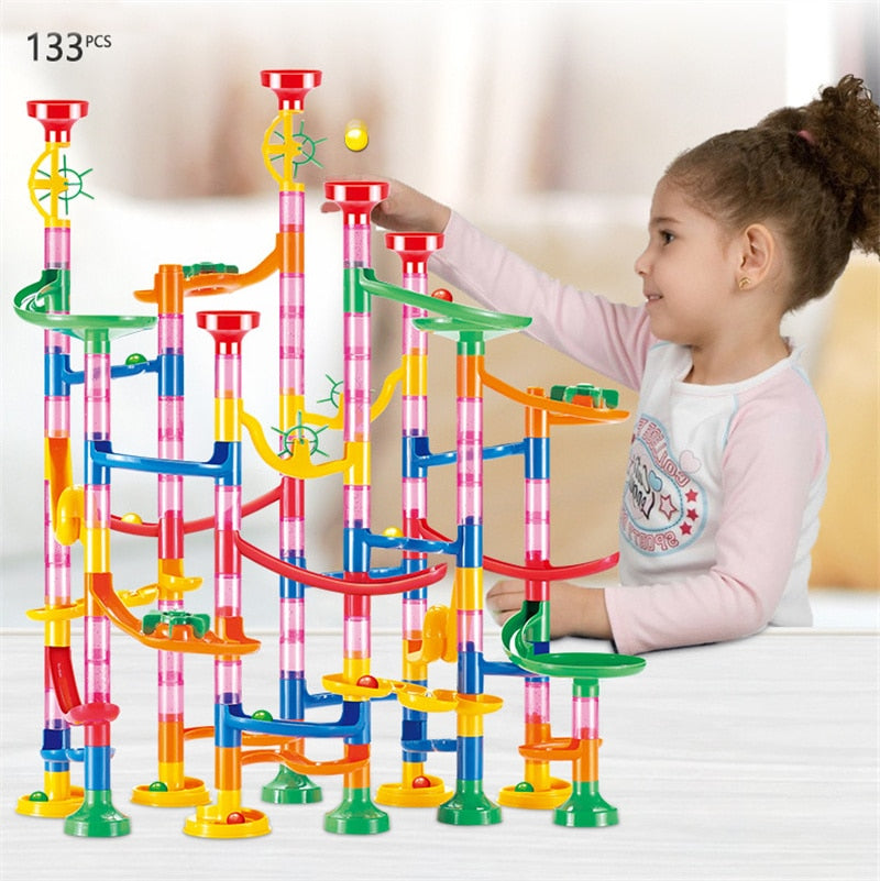 Marble Run Building Blocks Toy