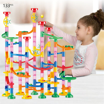 Marble Run Building Blocks Toy