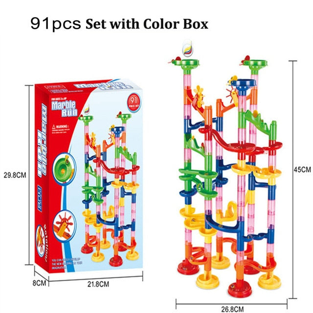 Marble Run Building Blocks Toy