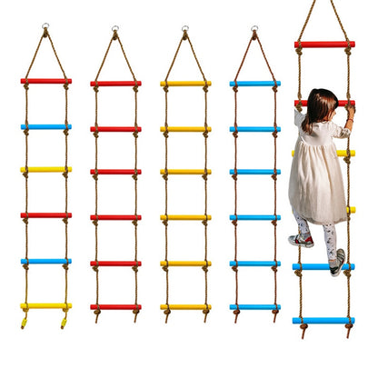 Children Climbing Ladder Climbing Rope