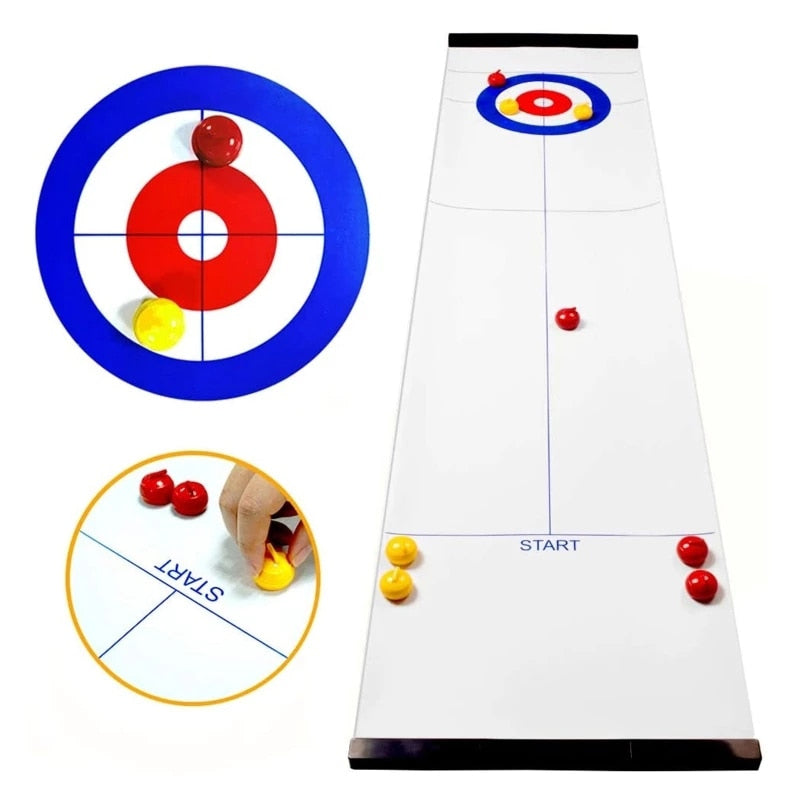 Foldable Table Tabletop Curling Game
